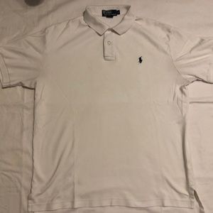 Mens POLO by RALPH LAUREN White Polo Shirt * Size